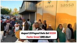 Receive Your Foster Grant SMS Alert: R1,250 Payment Notification Set for August 23, 2025