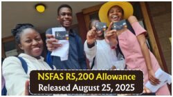 Track Your NSFAS R5,200 Allowance Online: Available from August 25, 2025